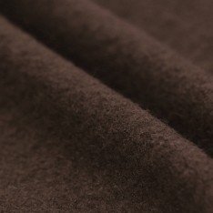 Fulled Loden Wool Fabric Chocolate Brown