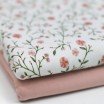 Jersey Cotton Fabric Digital Print - Soft Floral Nude Pink - (Jersey Cotton Fabric Digital Print)