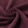Dzianina Welur Sztruks Szeroki Bordo