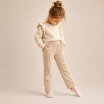 Tessuto Jersey Velluto a Coste Grande Beige Chiaro Tessuto Jersey Velluto a Coste Grande Beige Chiaro - (Tessuto Jersey Velluto a Coste Righe)