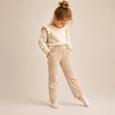 Nicki Breitcord Jersey Stoff Hellbeige