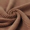 Big Knitted Corduroy Jersey Fabric Light Brown