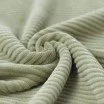 Tissu Jersey Velours à Grosses Cotes Olive - (Tissu Jersey Velours Côtelé )