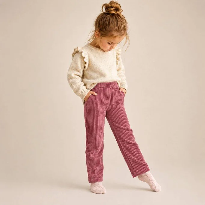 Nicki Breitcord Jersey Stoff Himbeere | Rijs Textiles Nicki Breitcord Jersey Stoff Himbeere - (Nicki Cord Jersey Stoffe)