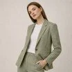 Linen Fabric (Enzymwashed) Olive - (Linen Fabric Enzymwashed)