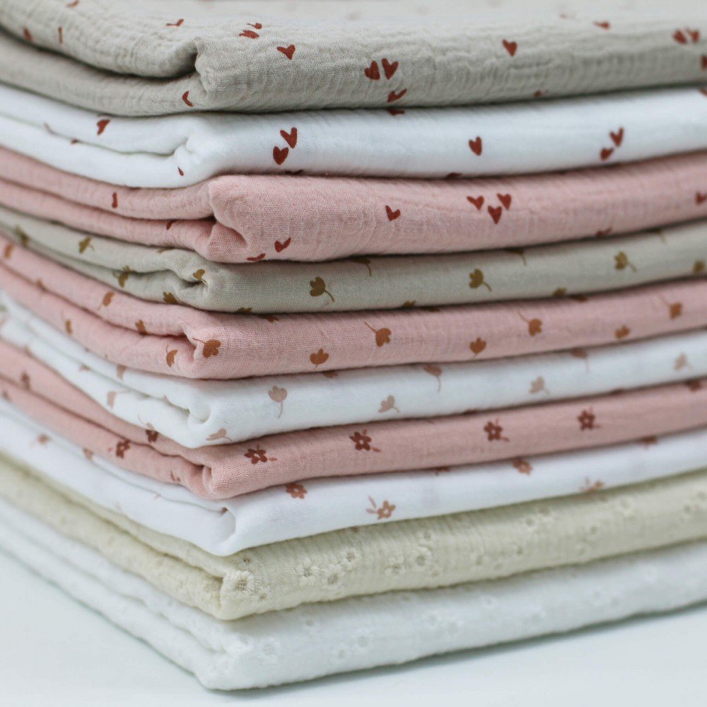 Printed Double Gauze Fabric Surprise Box 10 x 1 Metre Printed Double Gauze Fabric Surprise Box 10 x 1 Metre