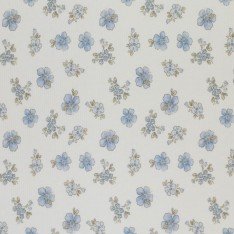 Rib Jersey Strikstof - Glem Mig Ikke Blomst Rib Jersey Strikstof - Glem Mig Ikke Blomst