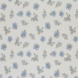 Tissu Maille Tricot Côtelé - Fleur De Myosotis