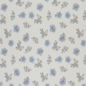 Rib Knit Jersey Fabric - Forget Me Not Flower Rib Knit Jersey Fabric - Forget Me Not Flower