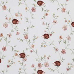 Tissu Maille Tricot Côtelé - Hérisson Dans Le Jardin