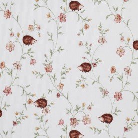 Rib Knit Jersey Fabric - Hedgehog In Garden Rib Knit Jersey Fabric - Hedgehog In Garden