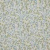 Rib Knit Jersey Fabric - Jeans Blue Flower Plant