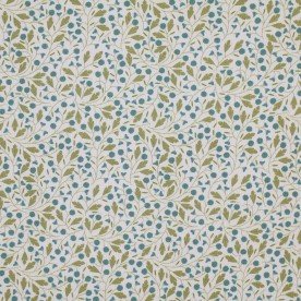 Rib Knit Jersey Fabric - Jeans Blue Flower Plant Rib Knit Jersey Fabric - Jeans Blue Flower Plant
