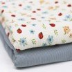 Rib Knit Jersey Fabric - Ladybug - (Jersey Fabrics)
