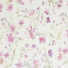 Tissu Maille Tricot Côtelé - Douce Fleur Rose