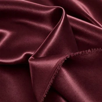 Stretch Satin Fabric (Double-Sided) Bordeaux