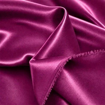 Stretch Satin Fabric (Double-Sided) Cardinal Pink