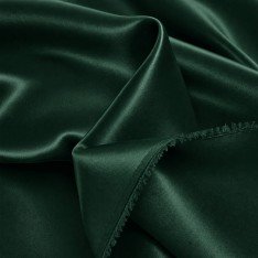 Tessuto Di Raso Stretch (Doppia Faccia) Verde Scuro