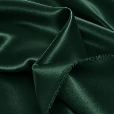 Stretch Satin Fabric (Double-Sided) Dark Green Stretch Satin Fabric (Double-Sided) Dark Green - (Fashion Fabrics)