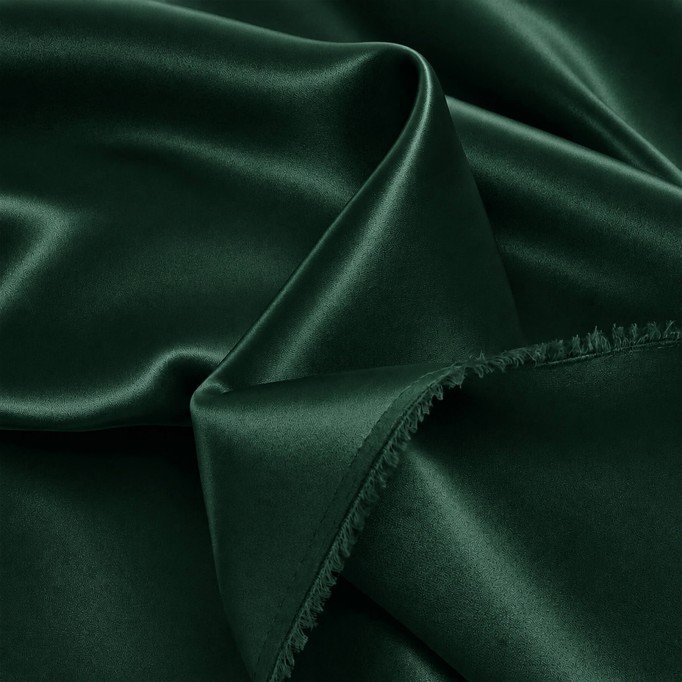Tessuto Di Raso Stretch (Doppia Faccia) Verde Scuro Tessuto Di Raso Stretch (Doppia Faccia) Verde Scuro - (Tessuti Moda)