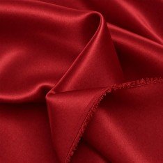 Tessuto Di Raso Stretch (Doppia Faccia) Rosso Scuro