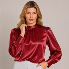 Stretch Satijn Stof (Dubbelzijdig) Donker Rood Stretch Satijn Stof (Dubbelzijdig) Donker Rood