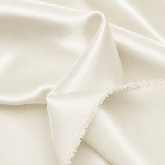 Tessuto Di Raso Stretch (Doppia Faccia) Ecru