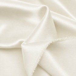 Tessuto Di Raso Stretch (Doppia Faccia) Ecru