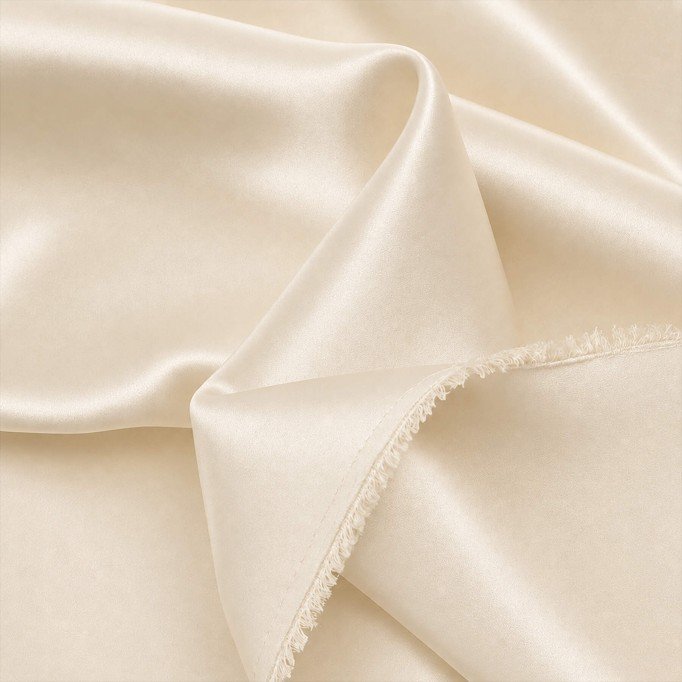 Tessuto Di Raso Stretch (Doppia Faccia) Avorio Tessuto Di Raso Stretch (Doppia Faccia) Avorio - (Tessuti Moda)
