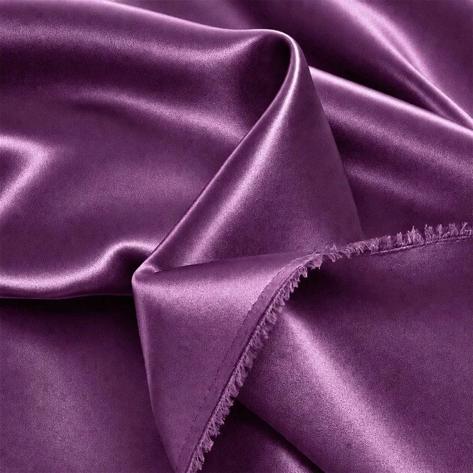 Tissu Satin Stretch (Double Face) Mauve Tissu Satin Stretch (Double Face) Mauve - (Tissus De Mode)