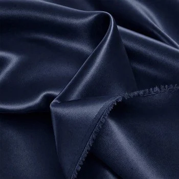 Stretch Satin Fabric (Double-Sided) Navy