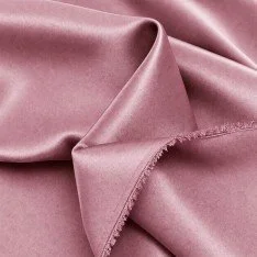 Stretch Satinstof (Dobbeltsidet) Vintage Pink