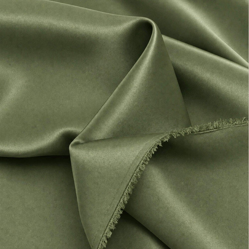 Stretch Satin Stoff (Doppelseitig) Olive