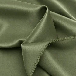 Stretch Satin Fabric (Double-Sided) Olive