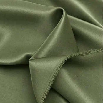 Stretch Satin Fabric (Double-Sided) Olive