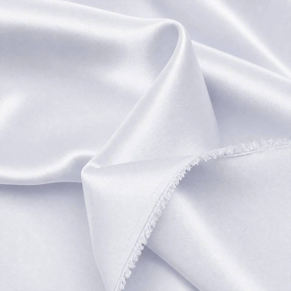 Tessuto Di Raso Stretch (Doppia Faccia) Bianco Tessuto Di Raso Stretch (Doppia Faccia) Bianco