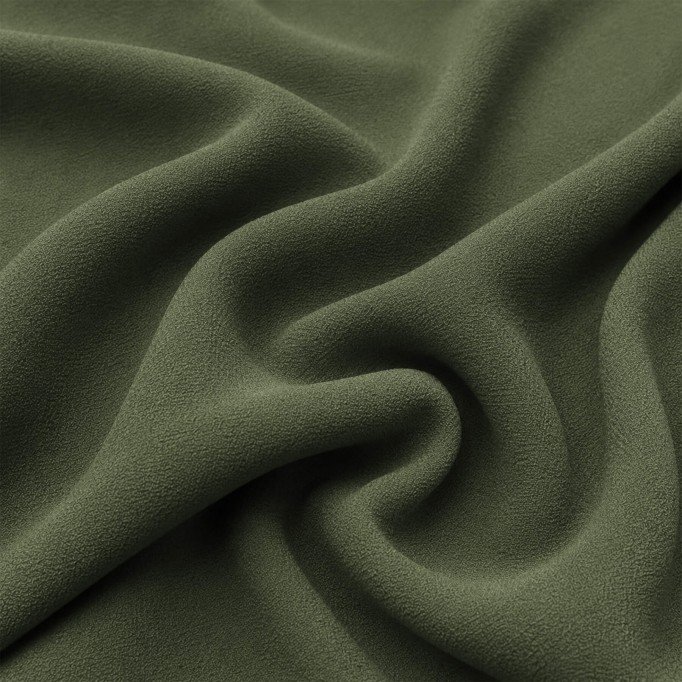 Zware Crepe Stof (Stretch) Leger Groen Zware Crepe Stof (Stretch) Leger Groen - (Modestoffen)