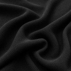 Zware Crepe Stof (Stretch) Zwart