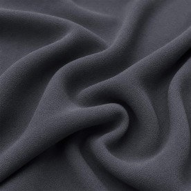 Zware Crepe Stof (Stretch) Donker Grijs