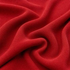 Zware Crepe Stof (Stretch) Donker Rood
