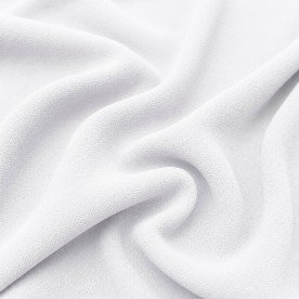 Zware Crepe Stof (Stretch) Wit