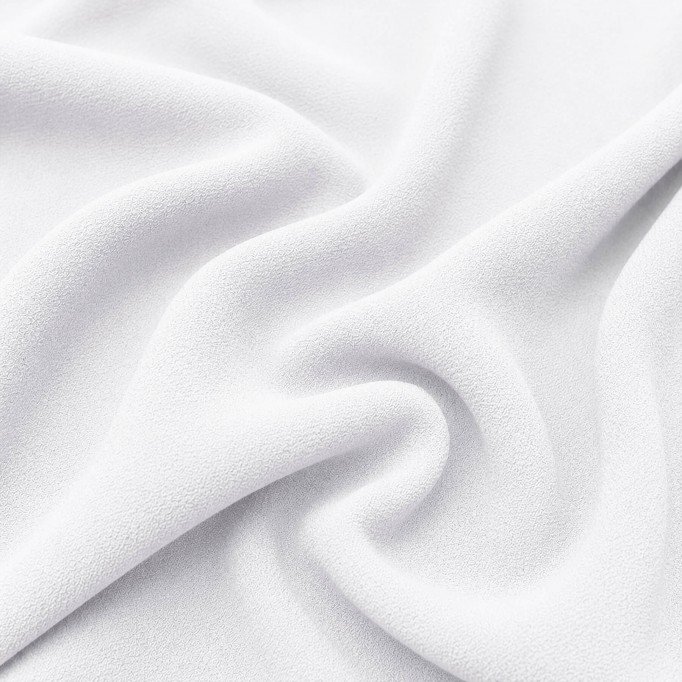 Zware Crepe Stof (Stretch) Wit - (Modestoffen)