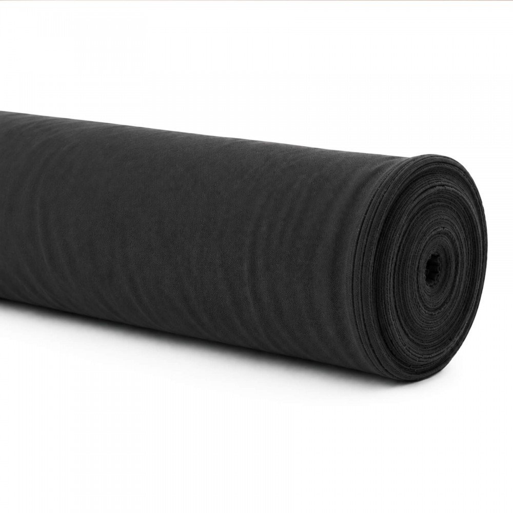 Fire Retardant Burlington Fabric 280cm Wide (Certificate B1) Black Fire Retardant Burlington Fabric 280cm Wide (Certificate B1) Black