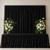 Tessuto Burlington Ignifugo 280cm Largo Nero Tessuto Burlington Ignifugo 280cm Largo (Certificato B1) Nero - (Tessuto Burlington)