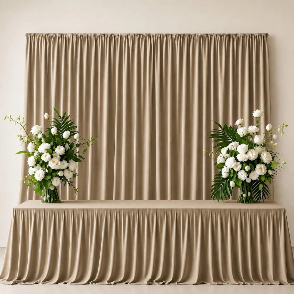 Brandhæmmend Terlenka Stof 280cm Bred (Certifikat B1) Mørk Beige Brandhæmmend Terlenka Stof 280cm Bred (Certifikat B1) Mørk Beige