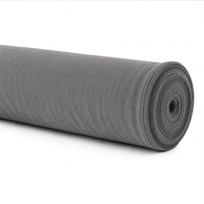 Entflammbar Burlington Dekostoff 280cm Breit (Zertifikat B1) Grau - (Power Stretch Stoffe )