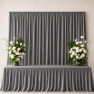 Entflammbar Burlington Dekostoff 280cm Breit (Zertifikat B1) Grau - (Power Stretch Stoffe )