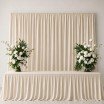 Entflammbar Burlington Dekostoff 280cm Breit (Zertifikat B1) Naturel Beige - (Power Stretch Stoffe )