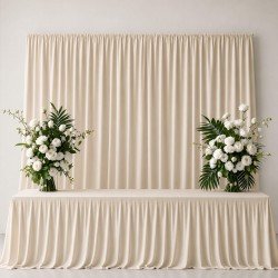 Entflammbar Burlington Dekostoff 280cm Breit (Zertifikat B1) Naturel Beige