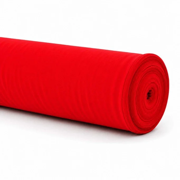 Fire Retardant Burlington Fabric 280cm Wide (Certificate B1) Red - (Burlington Fabrics)